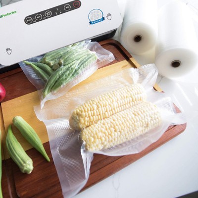 FooodProtecotor home use vacuum machine with embossed film roll and bag